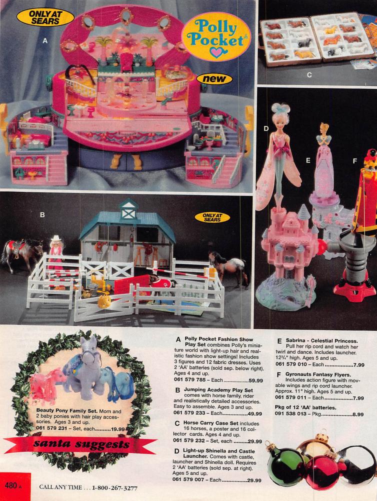 Girls' Toys '96 (Sears)