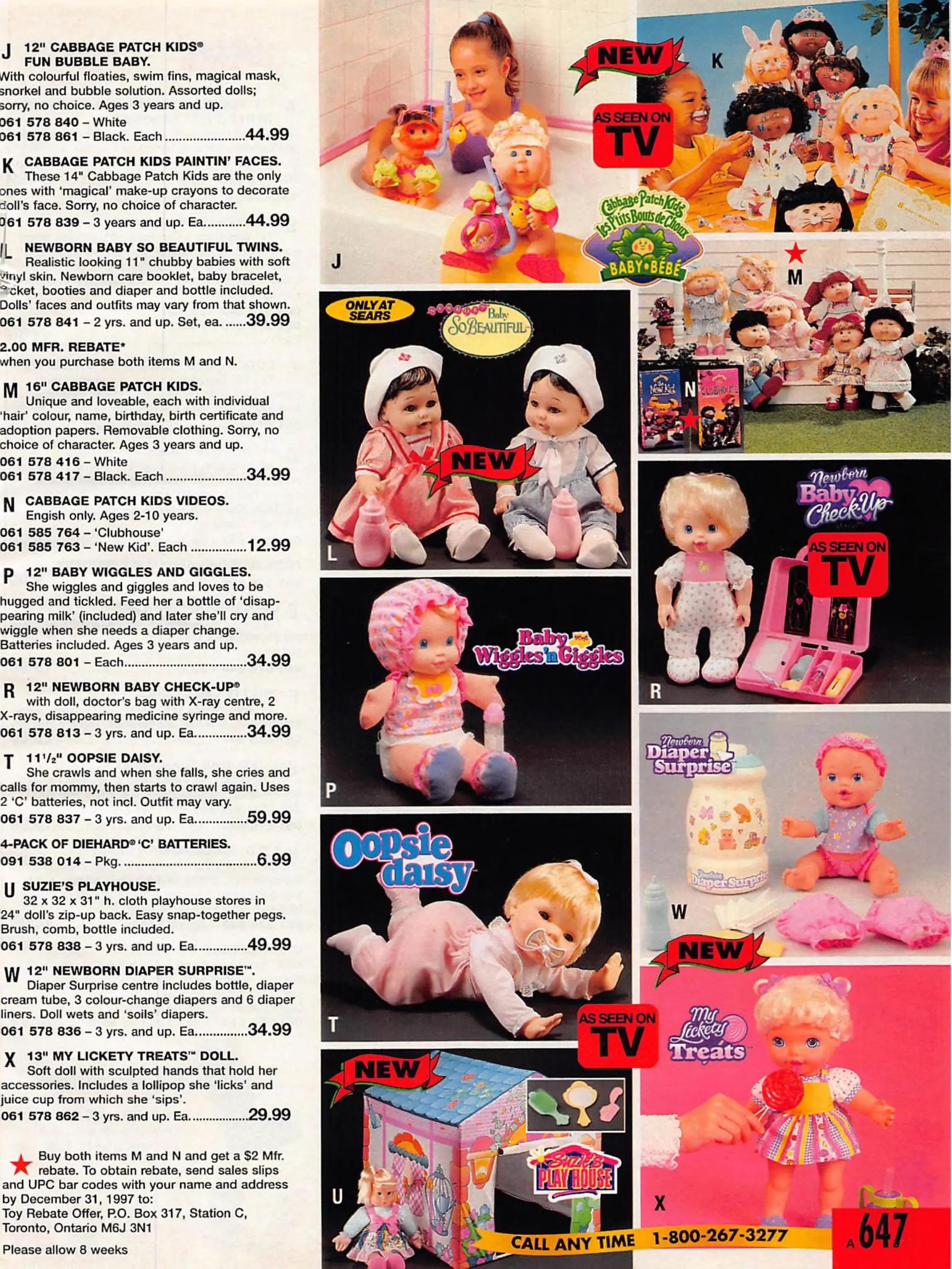 Girls' Toys '97 (Sears), page 5