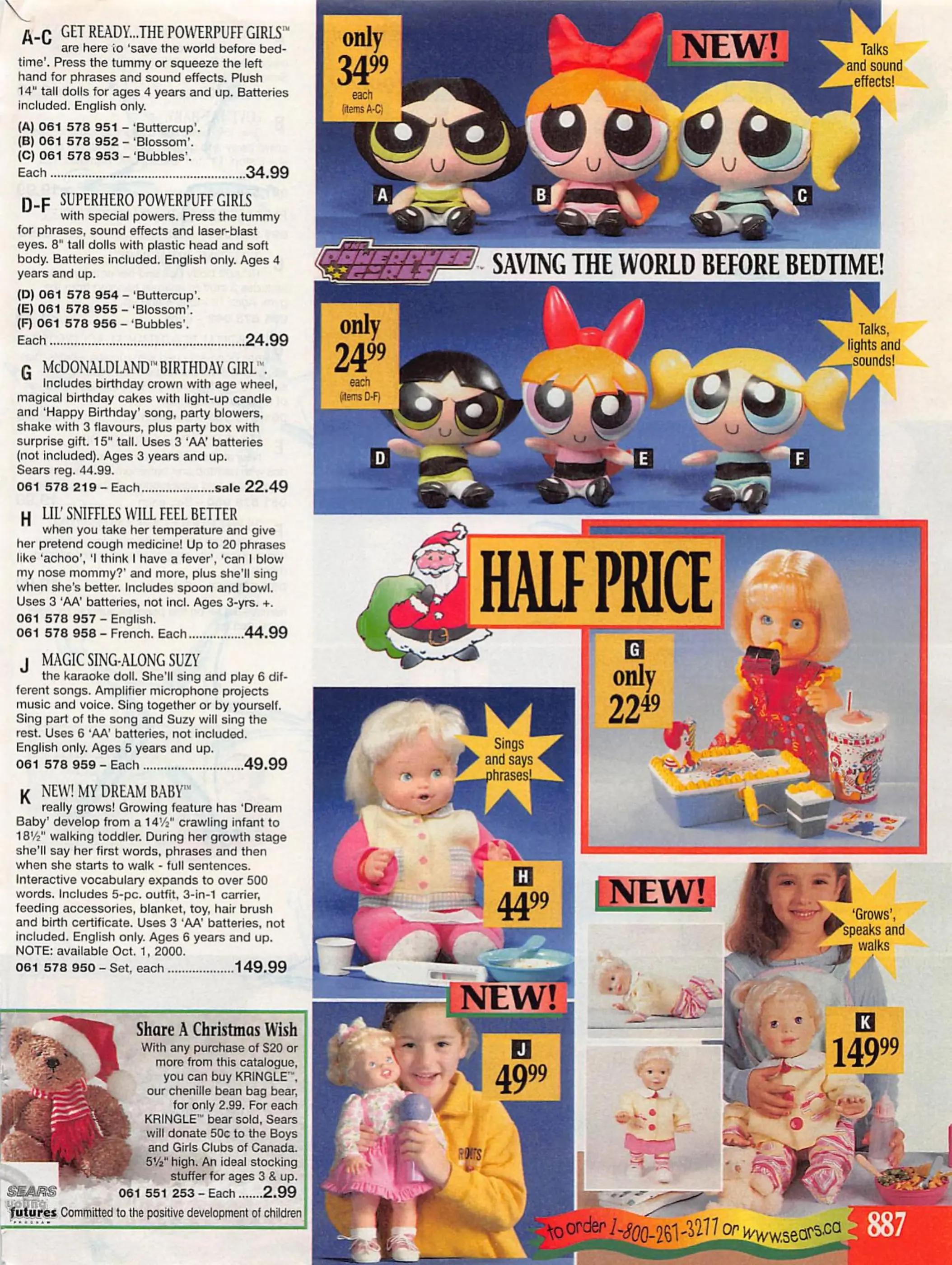Girls' Toys '00 (Sears), page 6